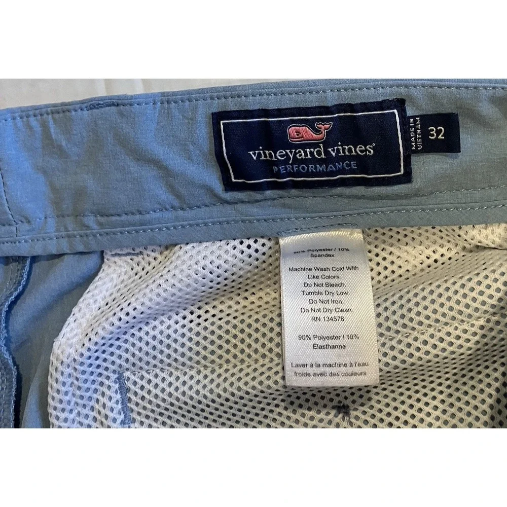 Vineyard‎ Vines Breaker Short Mens 32 Blue Golf Performance Chino Shorts